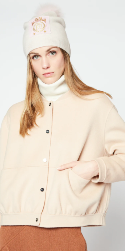 Wool-Blend Cropped Jacket