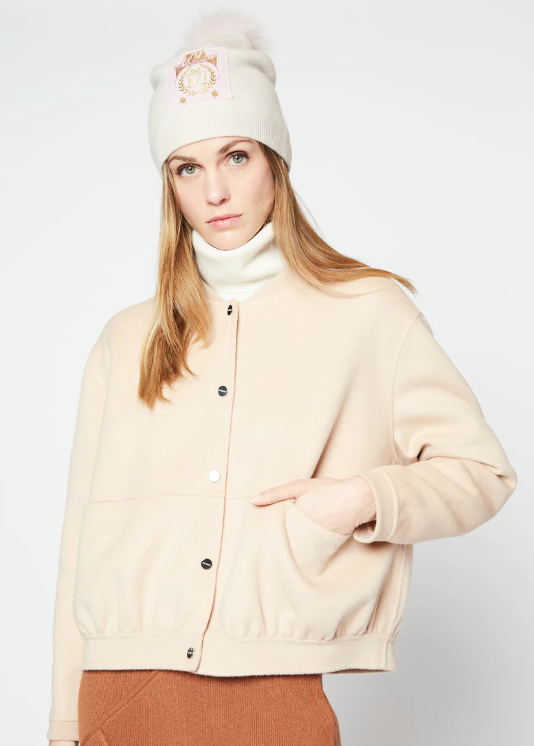 Wool-Blend Cropped Jacket